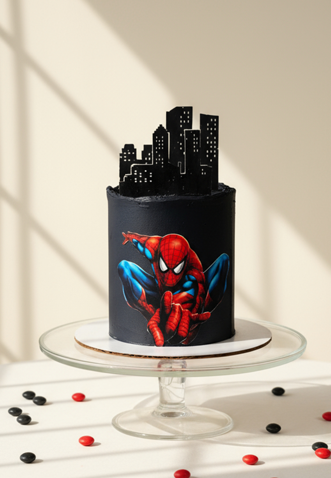 Tort Spider-Man Belvedere Cafe – tort urodzinowy z bohaterem Marvela