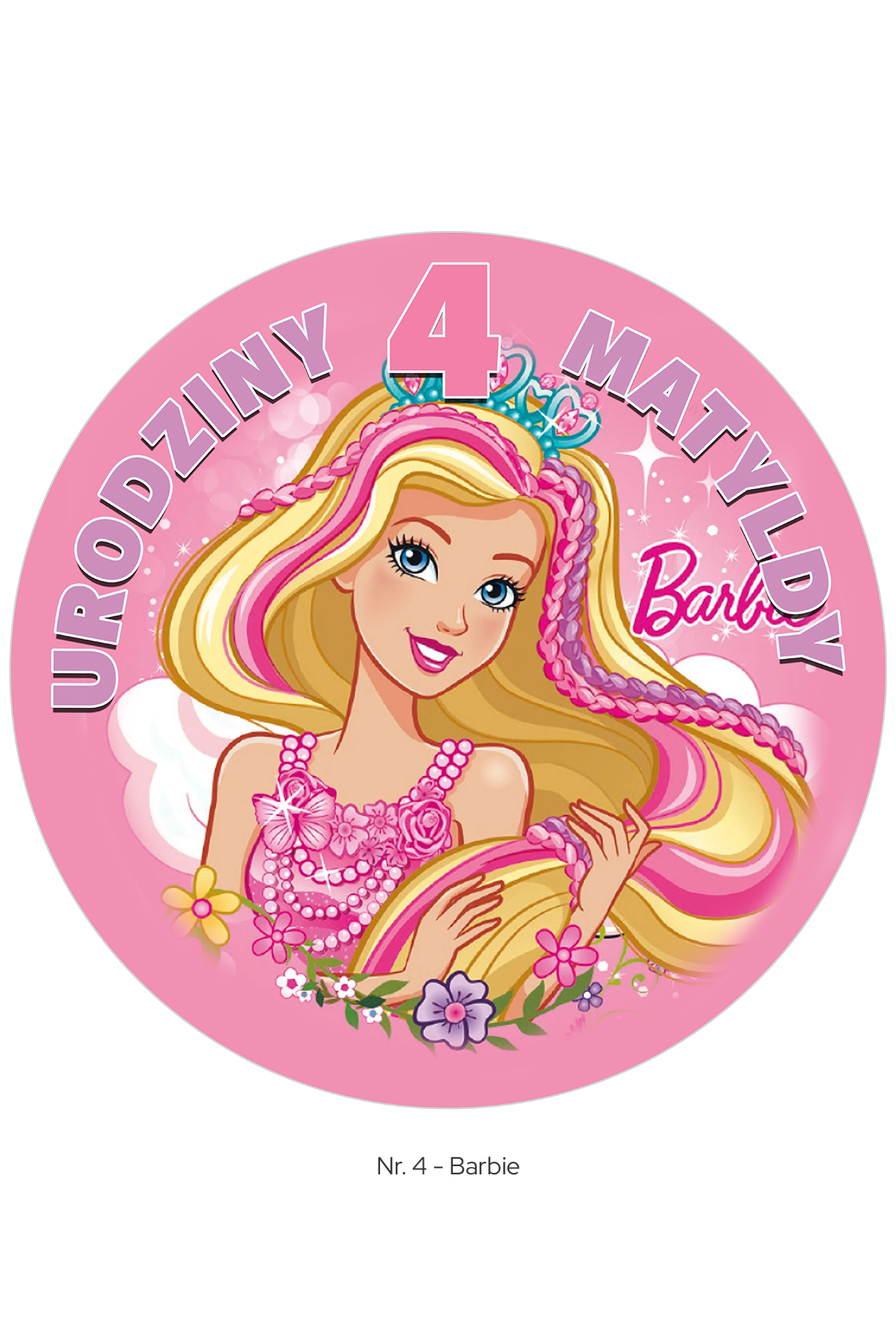 Tort dla dziecka z motywem bajki Barbie, cukiernia Belvedere Cafe Warszawa