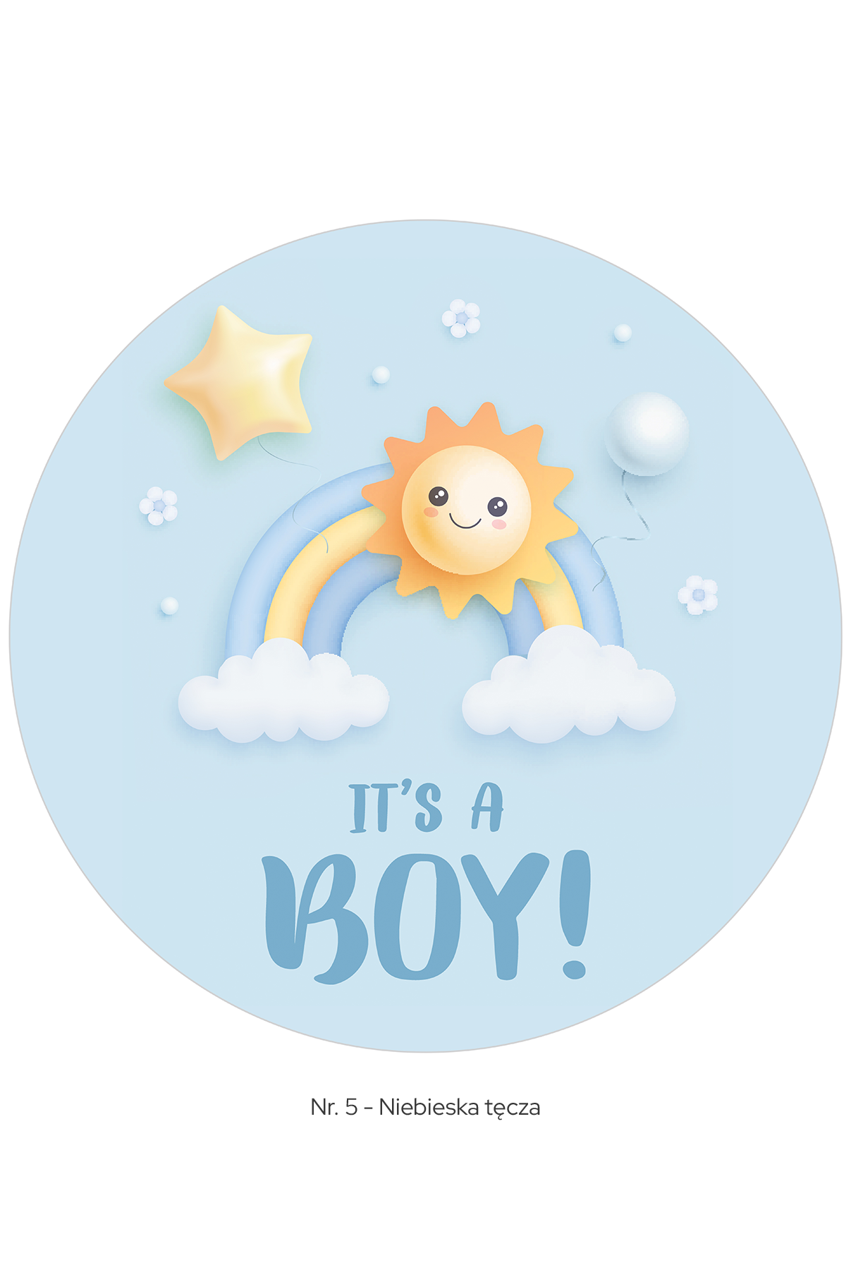 Tort Baby Shower Belvedere Cafe – personalizowany tort dla chłopca lub dziewczynki z nadrukiem