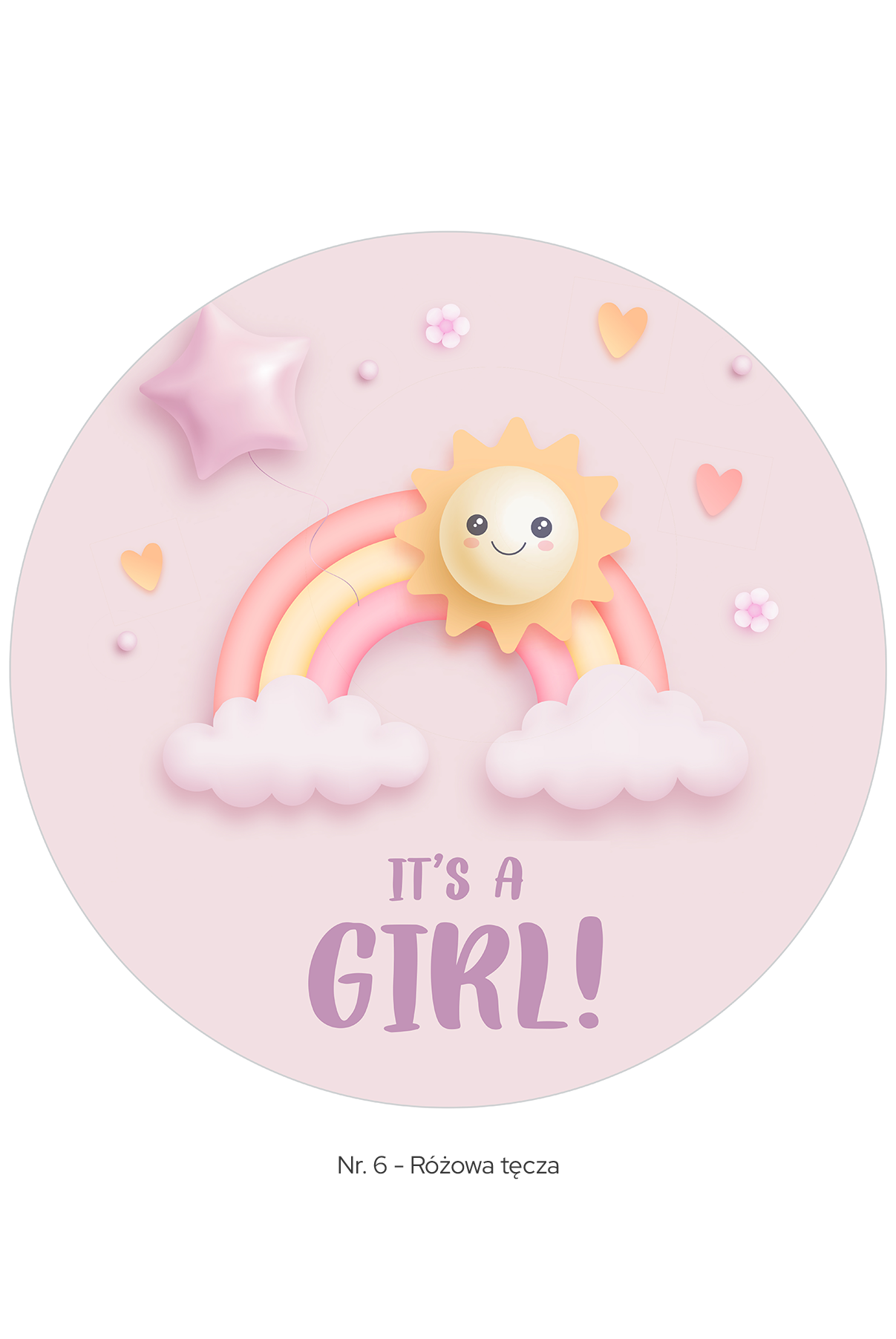 Tort Baby Shower Belvedere Cafe – personalizowany tort dla chłopca lub dziewczynki z nadrukiem