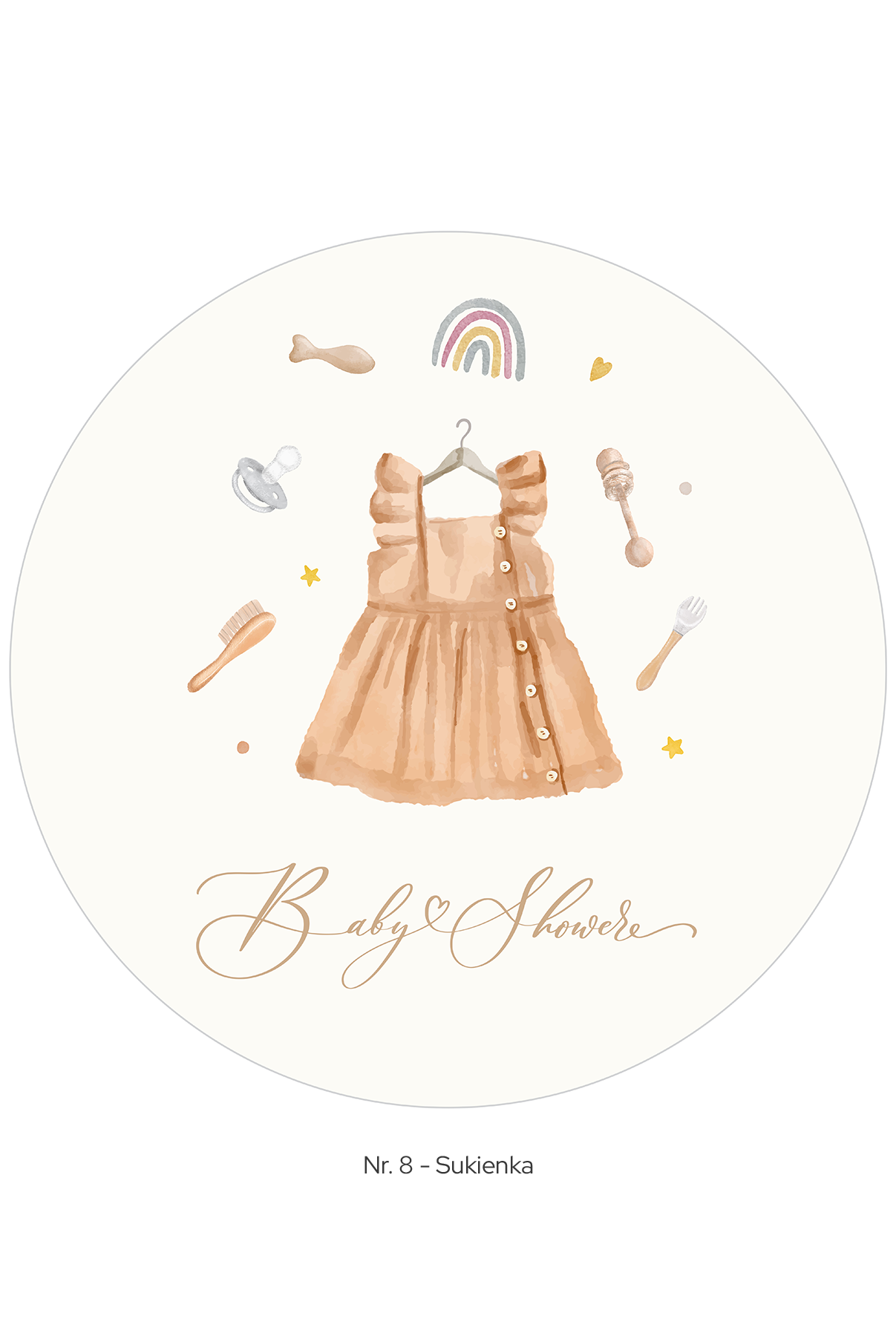 Tort Baby Shower Belvedere Cafe – personalizowany tort dla chłopca lub dziewczynki z nadrukiem