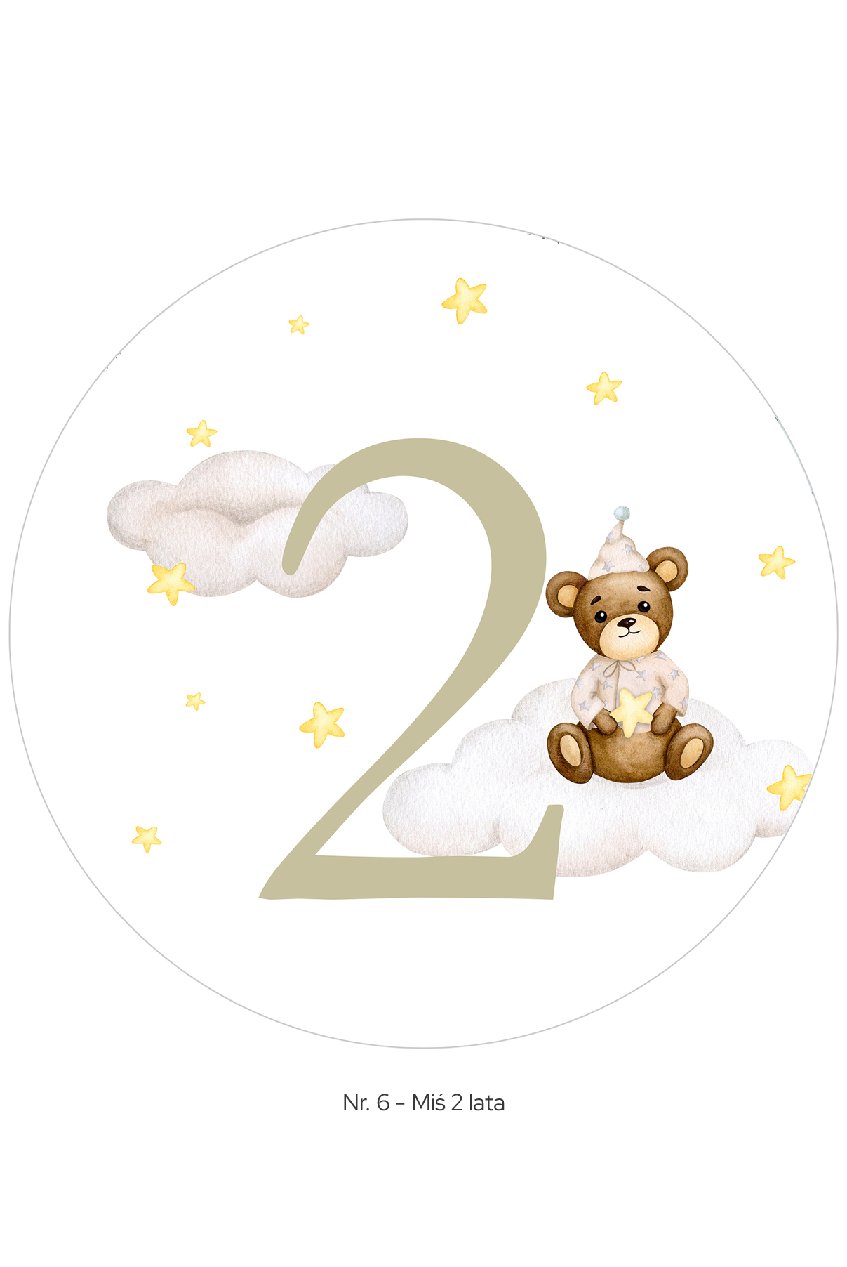 Tort urodzinowy Baby Belvedere Cafe – personalizowany tort dla dzieci 1–3 lat z nadrukiem