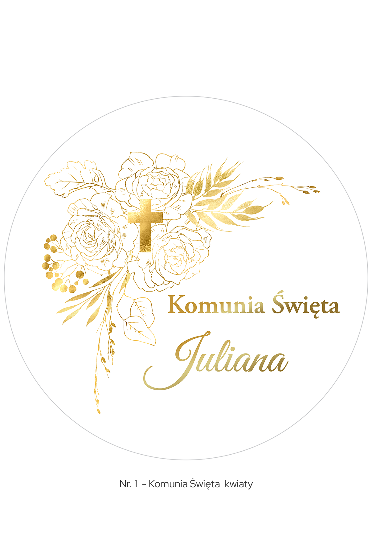 Tort na Komunię Świętą Belvedere Cafe – elegancki tort komunijny z personalizacją i motywem kielicha lub krzyża